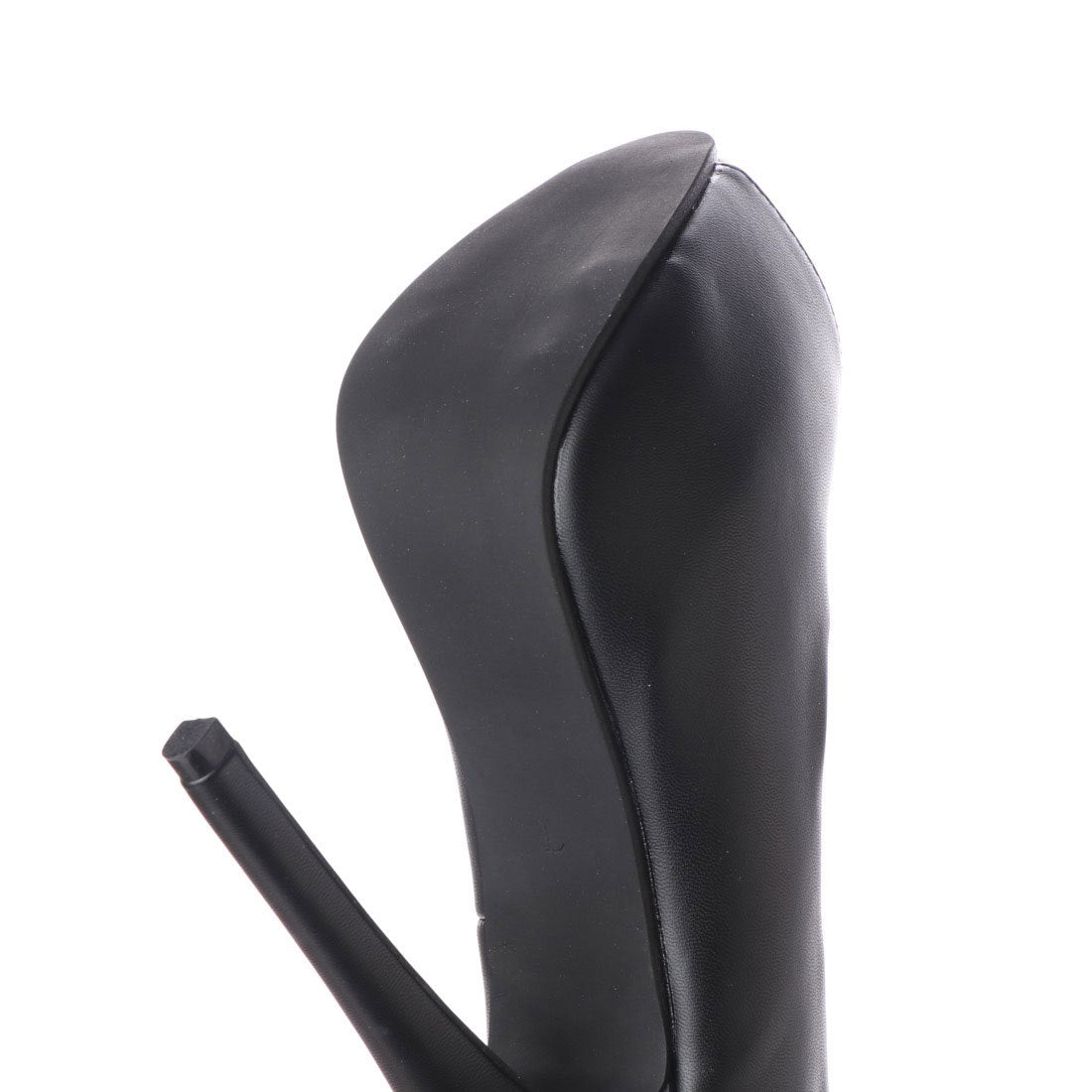 イタリコ ITALICO 美脚を叶えるレッドソール ハイヒールオープントゥパンプス (ブラックスムース) ブラックスムース