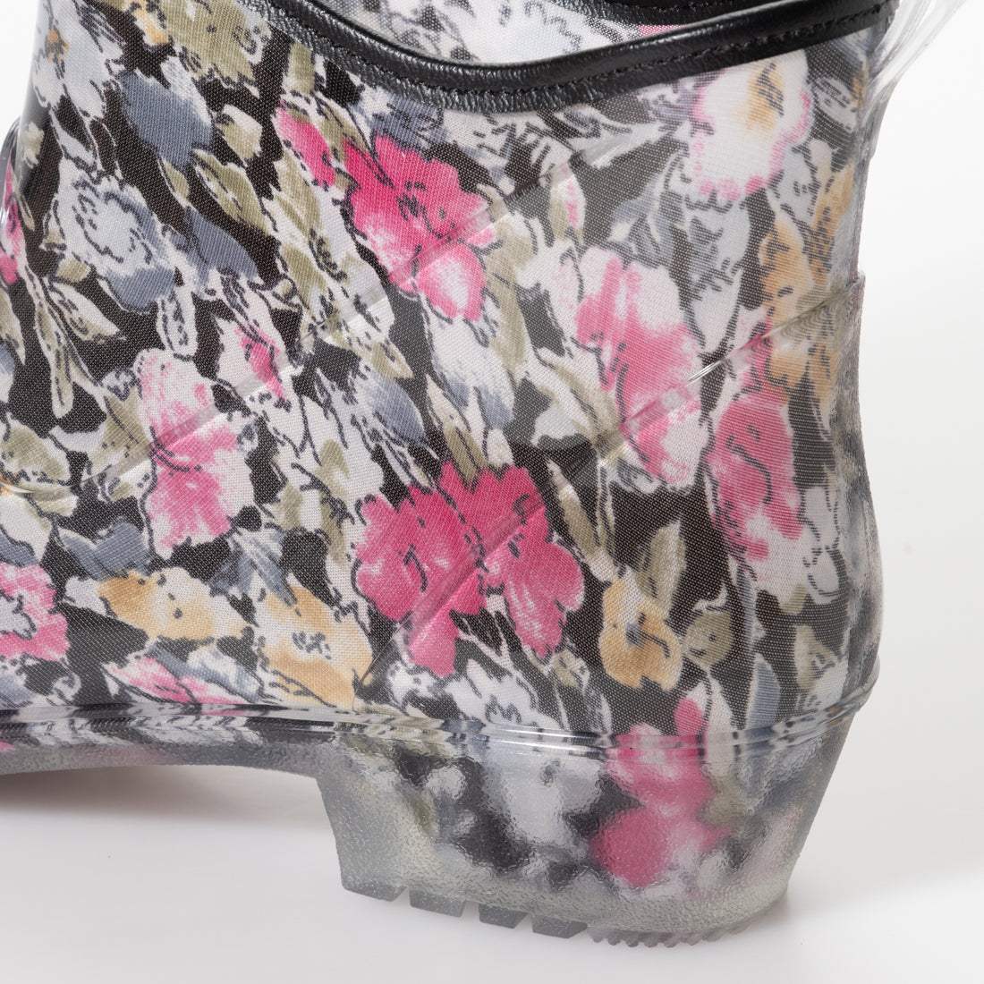 Italico日本音樂下巴低跟鞋防水橡膠鞋