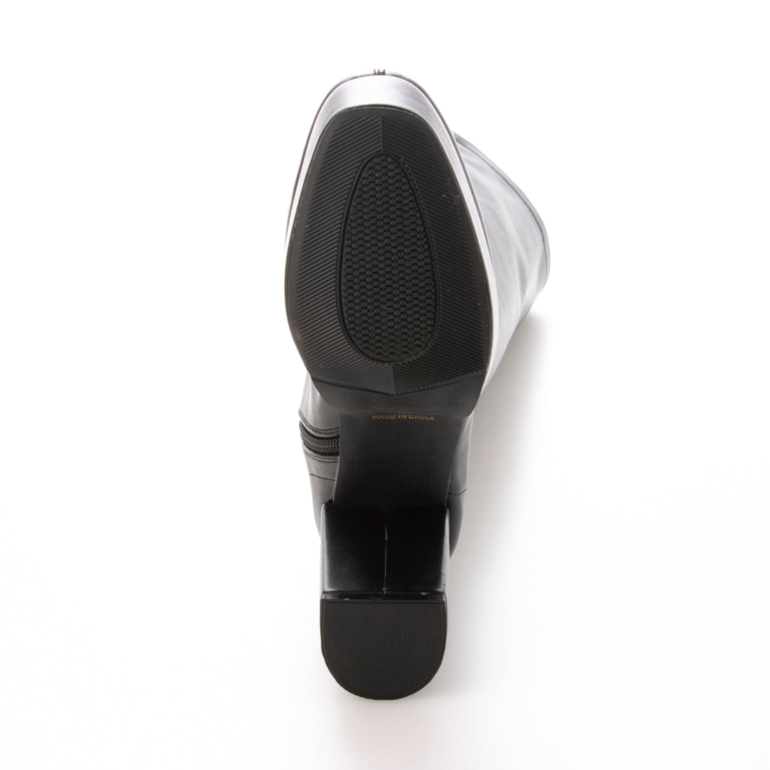 イタリコ ITALICO 厚底 チャンキーヒール ストレッチ ロングブーツ (ブラックスムース) ブラックスムース