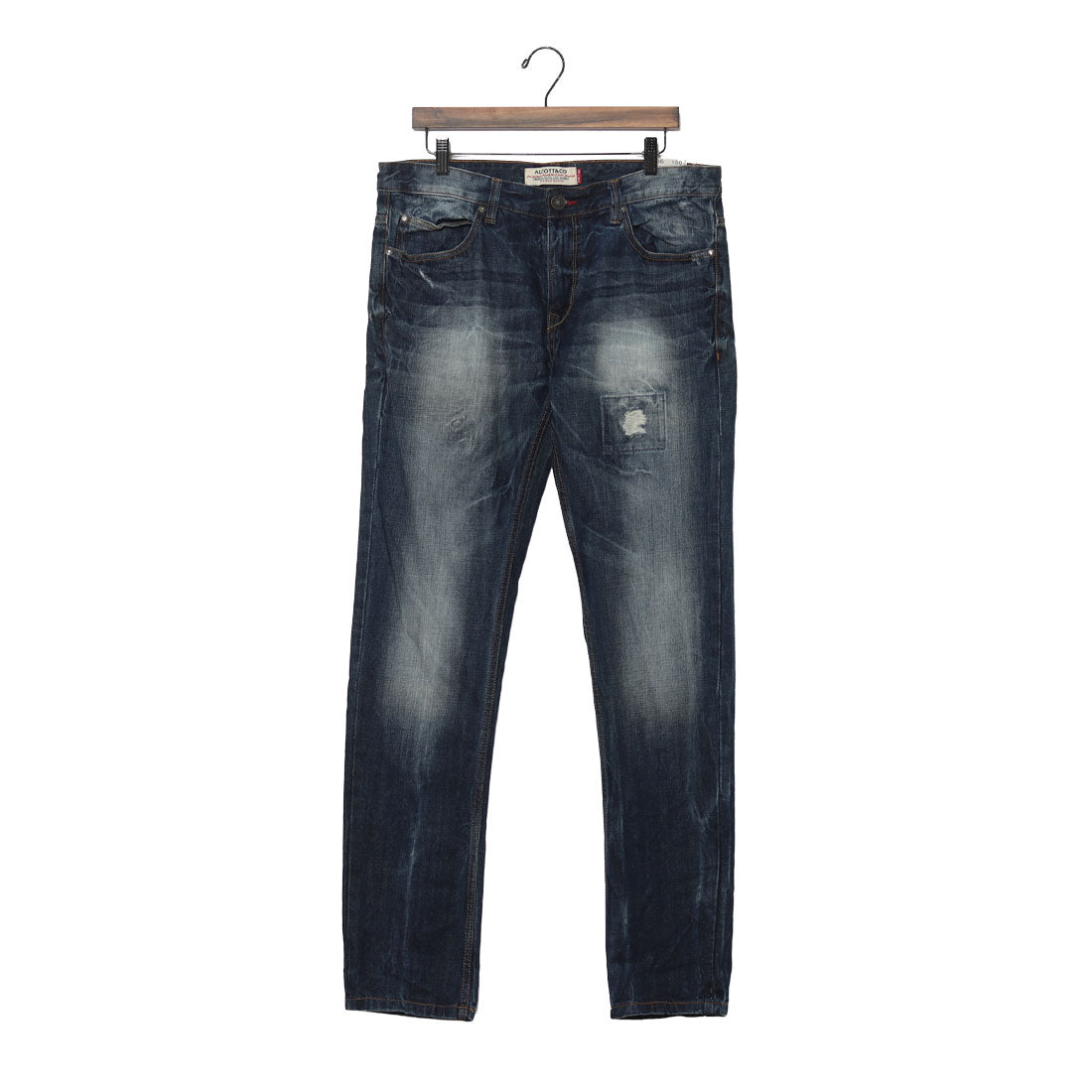 イタリコ ITALICO ALCOTT アルコット ダメージ加工 ストレートジーンズ (デニム) デニム