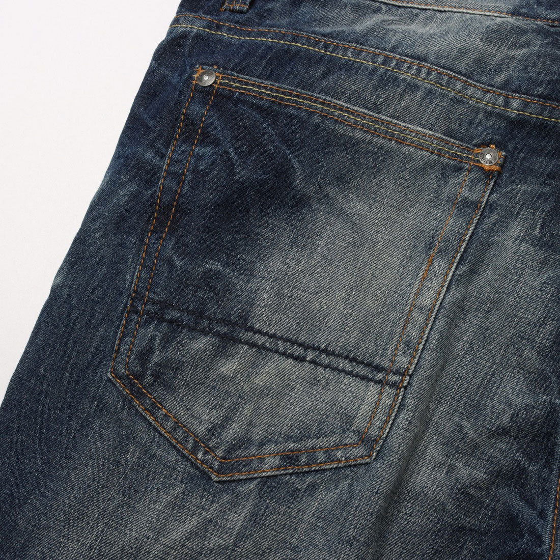 イタリコ ITALICO ALCOTT アルコット ダメージ加工 ストレートジーンズ (デニム) デニム