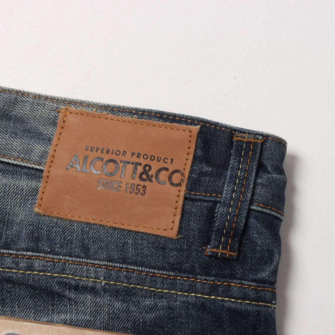 イタリコ ITALICO ALCOTT アルコット ダメージ加工 ストレートジーンズ (デニム) デニム