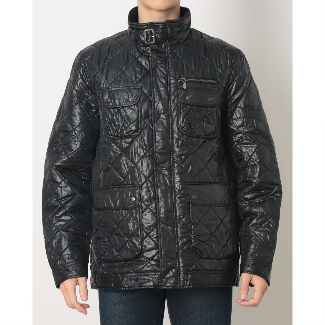 イタリコ ITALICO 中綿入りキルティングジャケット (ブラック) ブラック