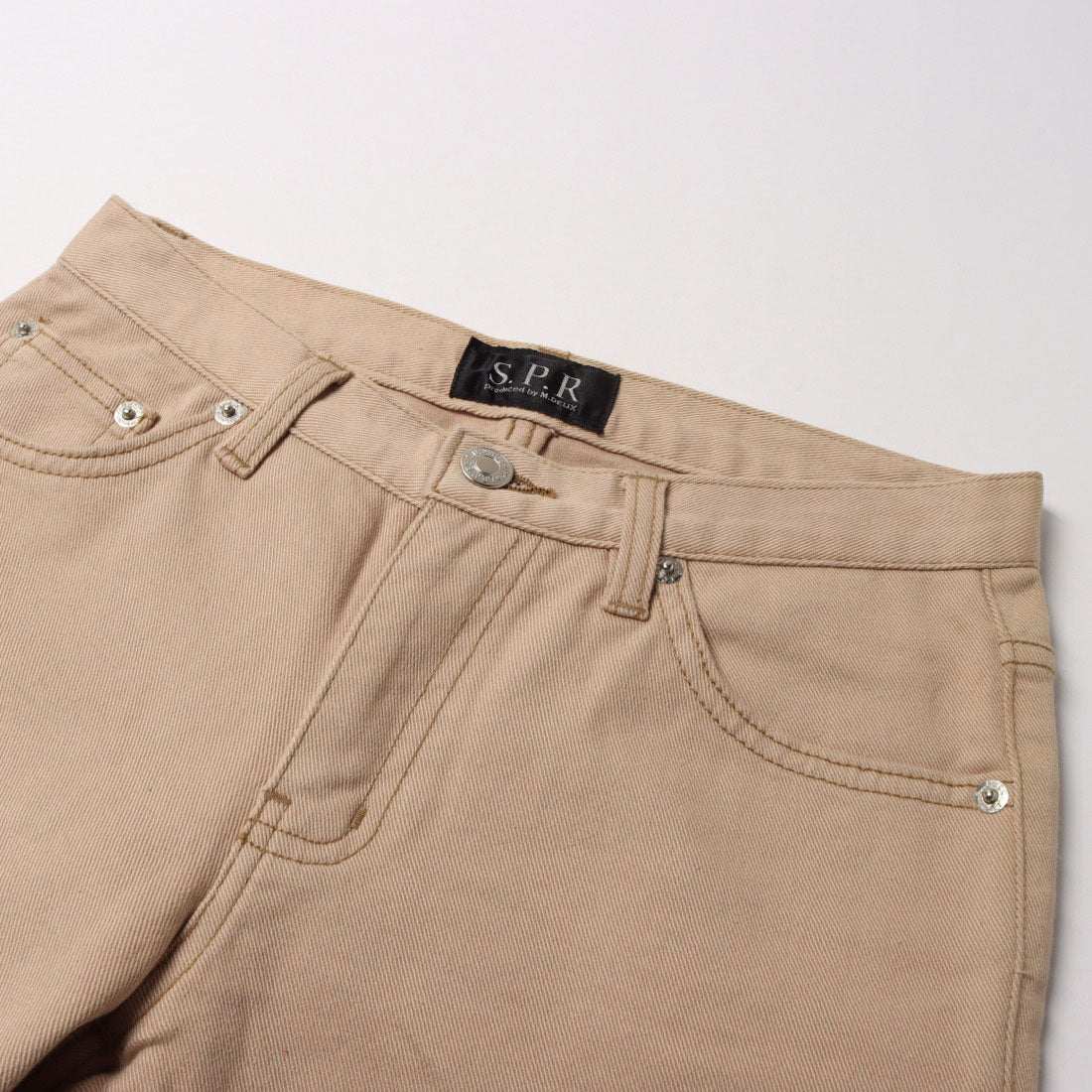 イタリコ ITALICO SPR 緩やかブーツカットストレッチチノパンツ (ベージュ) ベージュ