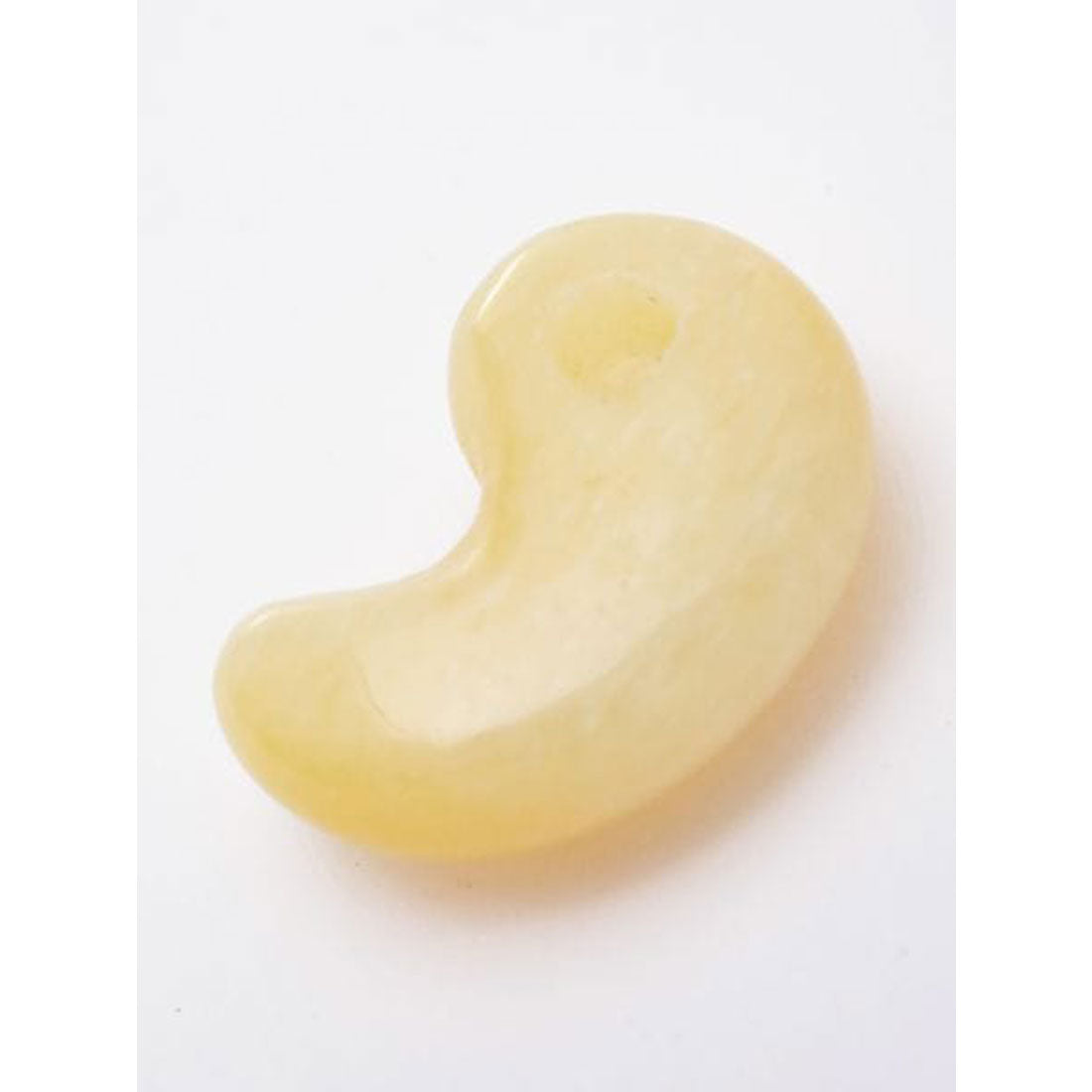 【岩座】古代型勾玉 ライトイエロー ライトイエロー