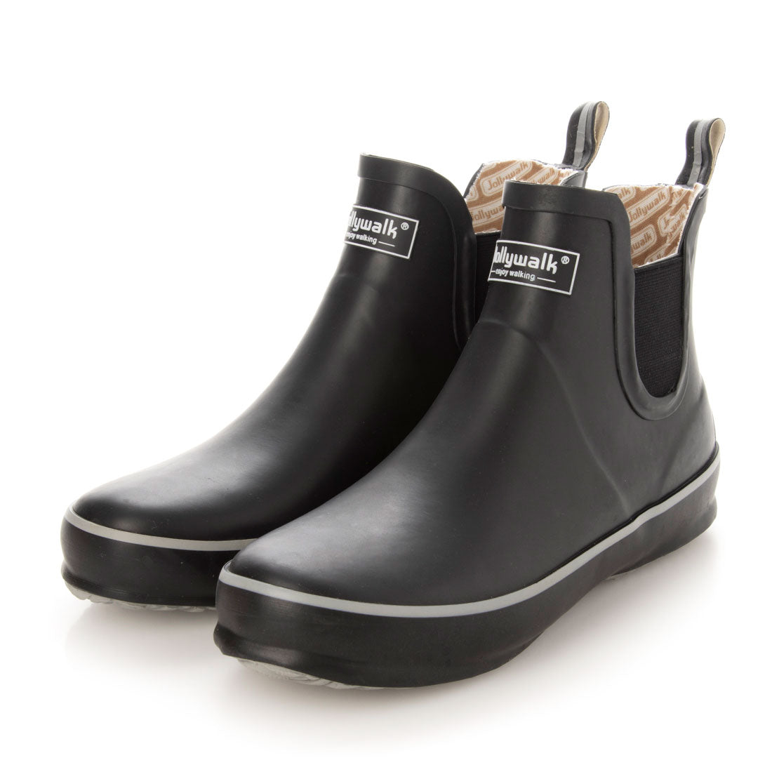Jolly Walk Unisex Rain Boots, Rain Shoes, Short, Side Gore, Non-Slip, Fashionable, Casual, Men's, Women's, 20088