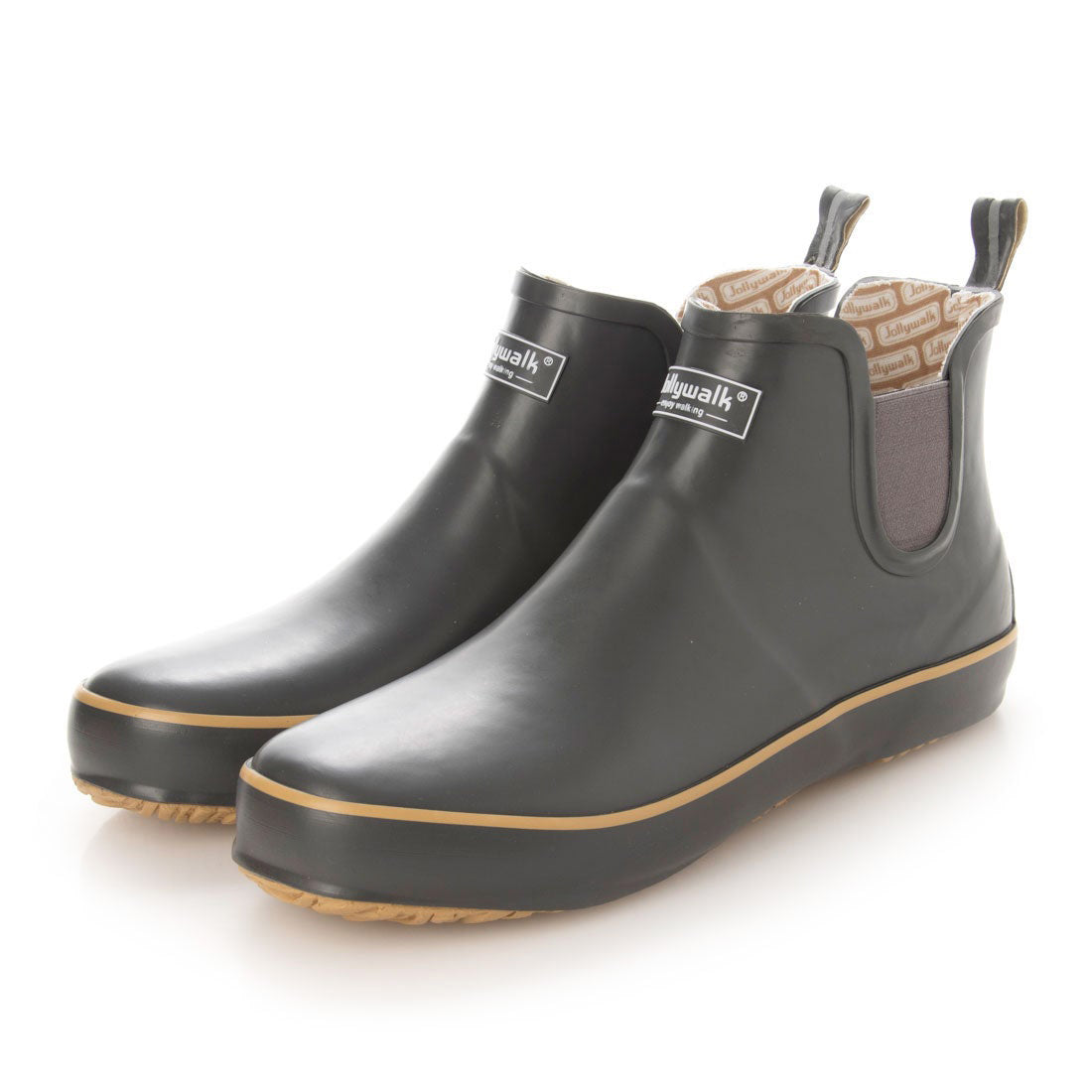 Jolly Walk Unisex Rain Boots, Rain Shoes, Short, Side Gore, Non-Slip, Fashionable, Casual, Men's, Women's, 20088