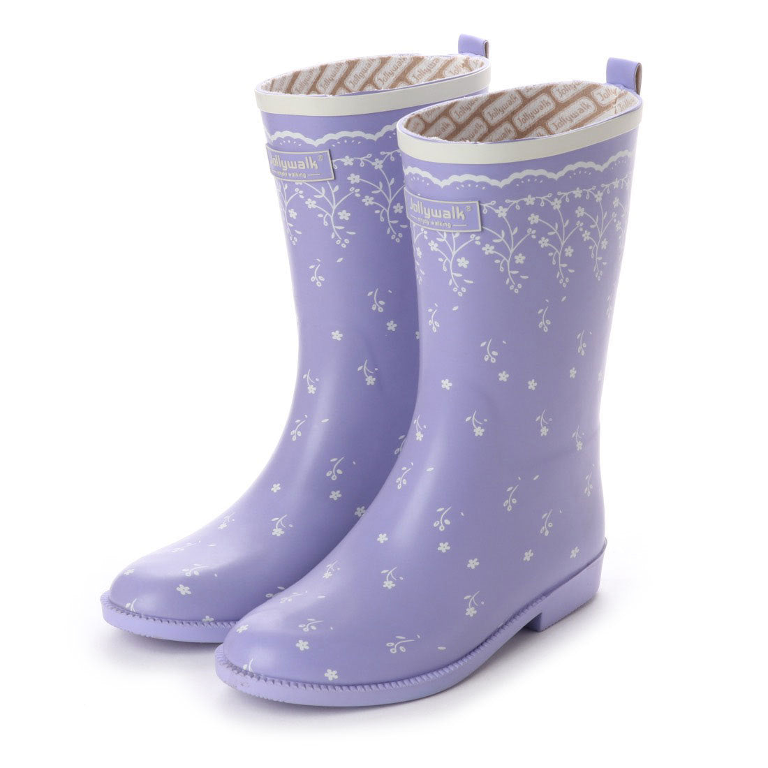ジョリーウォーク Jolly Walk レディース レインブーツ テイファニー ブルー JW206,Lavender purple(ラベンダー パープル)