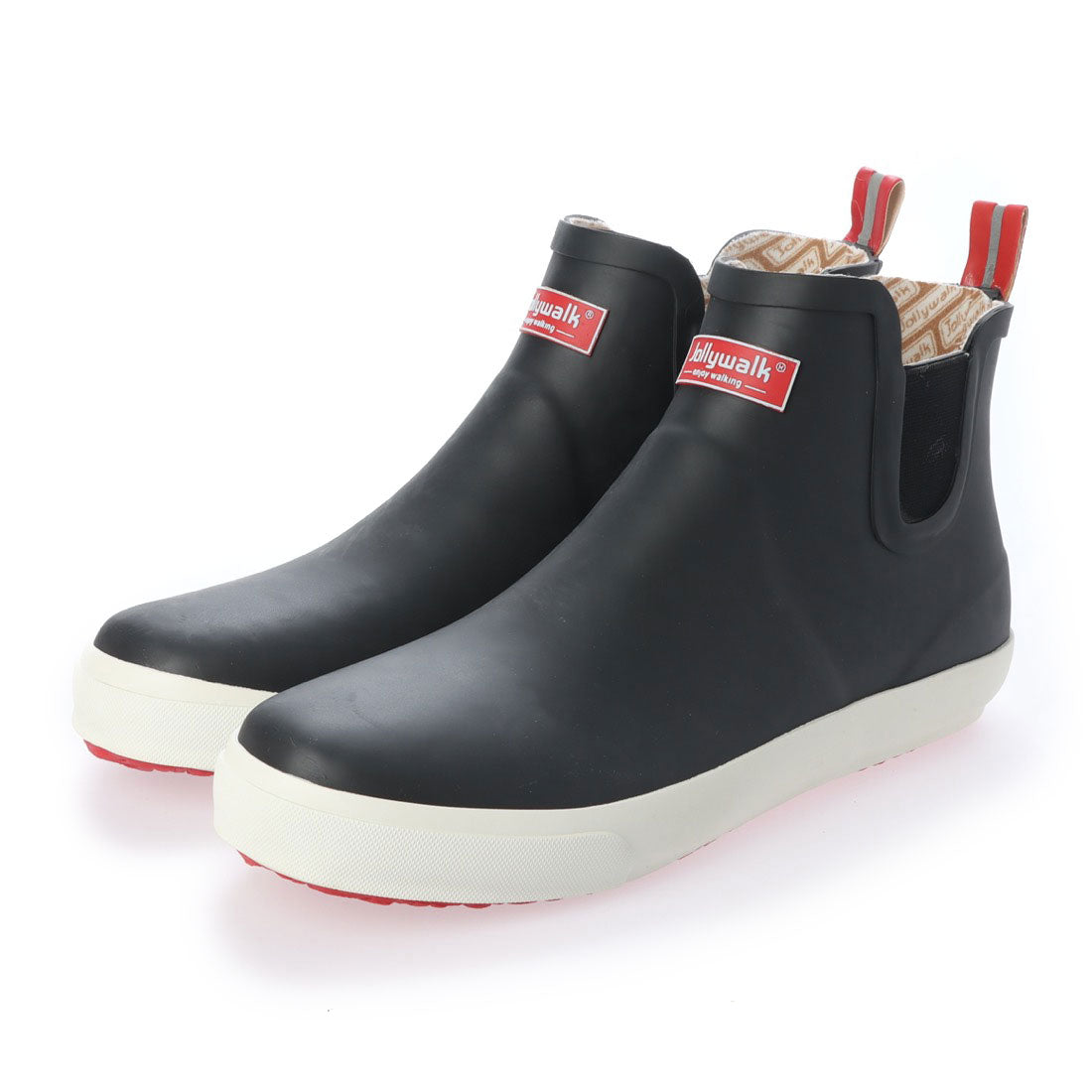 Jolly Walk Unisex Rain Boots, Rain Shoes, Short, Side Gore, Non-Slip, Fashionable, Casual, Men's, Women's, 20088
