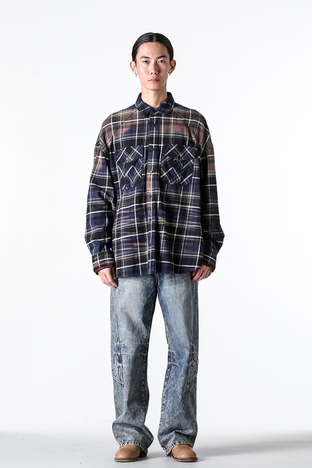 ジュン ジー Juun.J Washed Denim Straight Pants