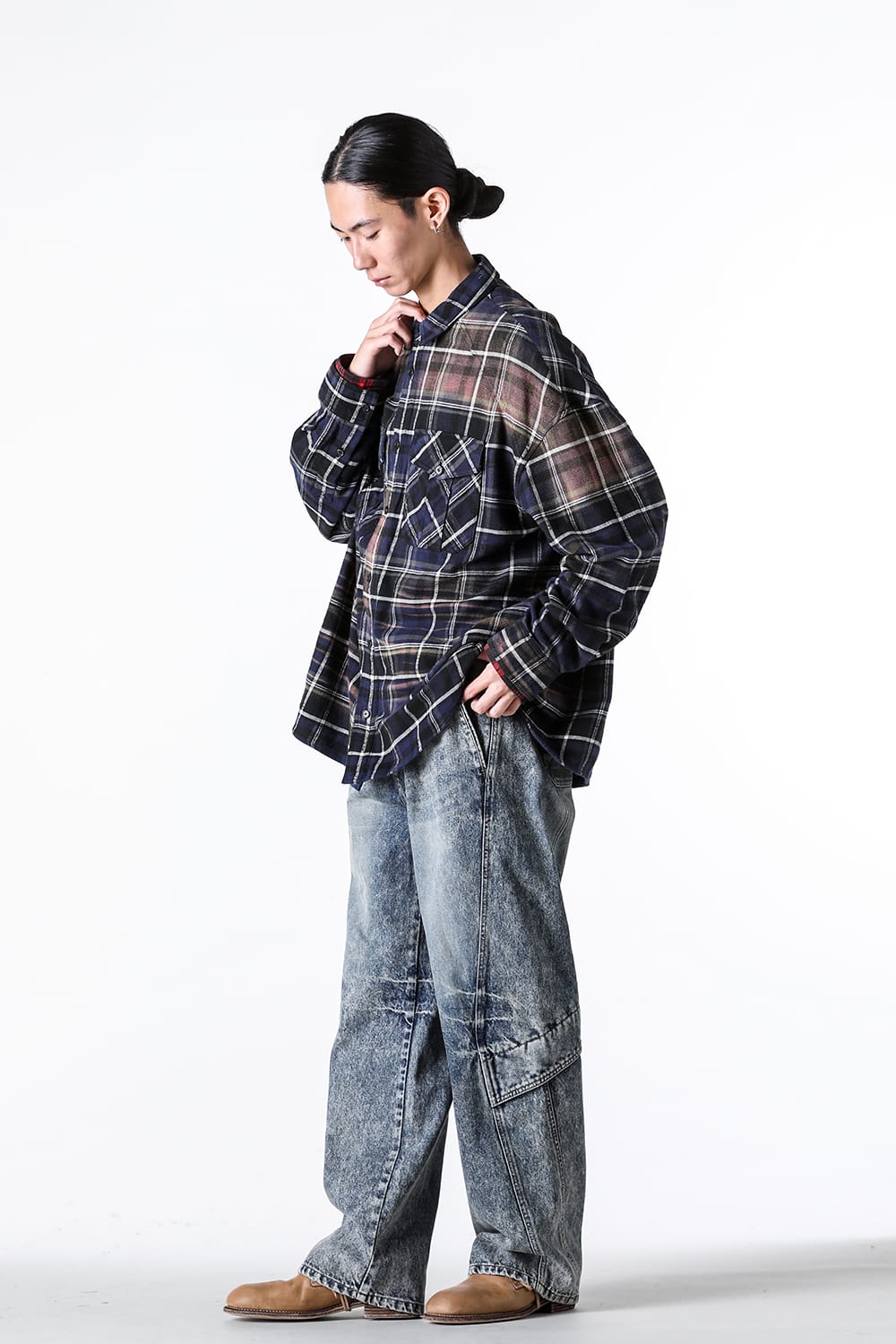 ジュン ジー Juun.J Washed Denim Straight Pants
