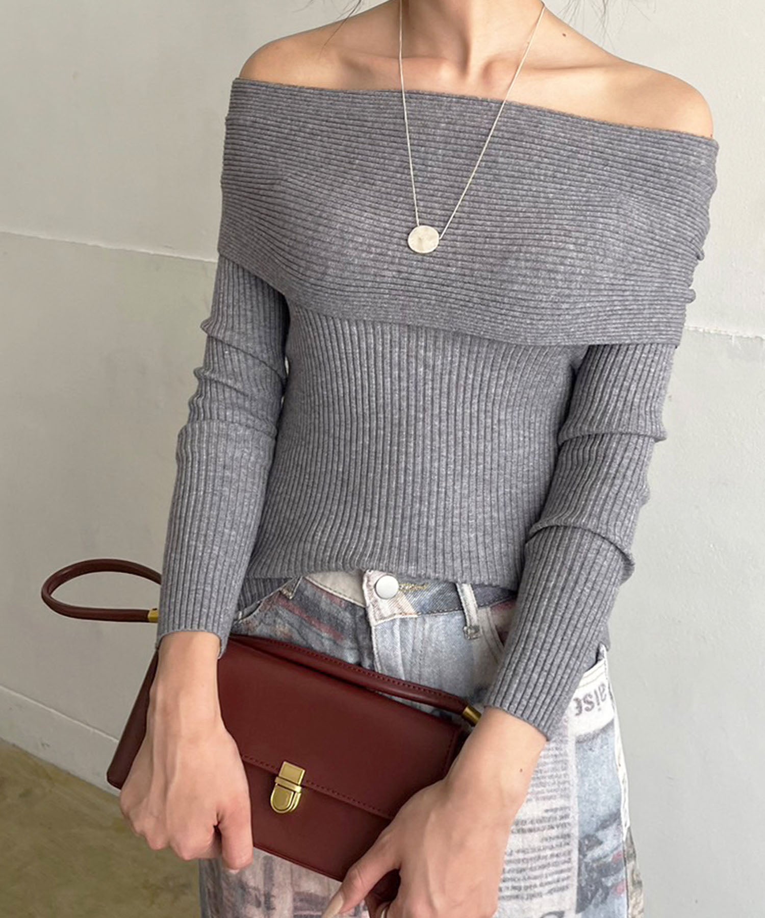 ジュエローブ Jewelobe 横長フラップショルダーバッグ