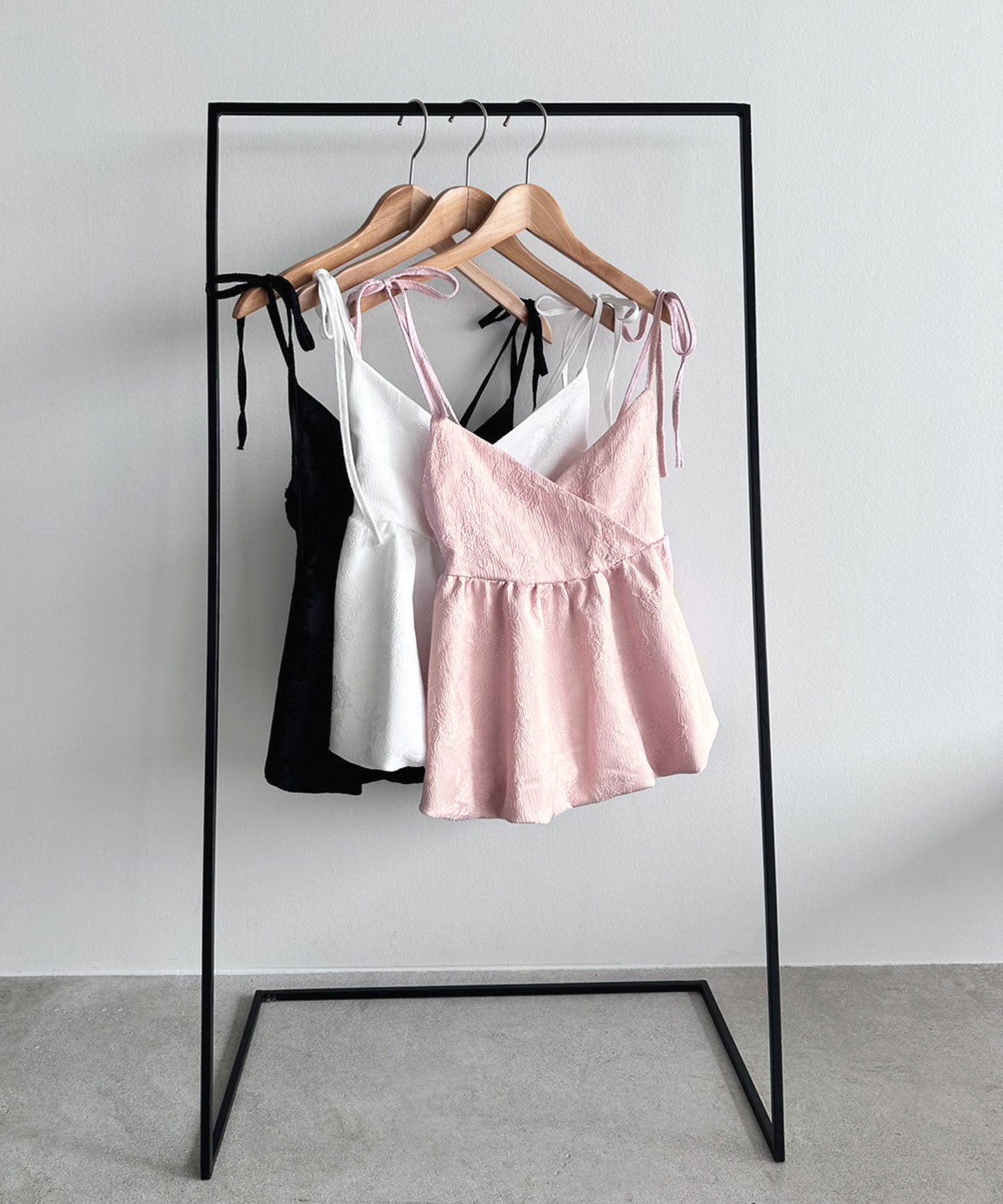 ジュエローブ Jewelobe ジャガードバルーンキャミチュニック (ピンク) ピンク