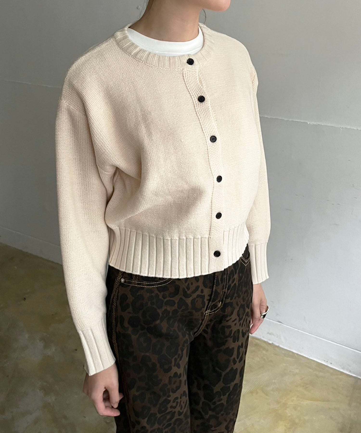 ジュエローブ Jewelobe 天竺裏編みショートカーディガン