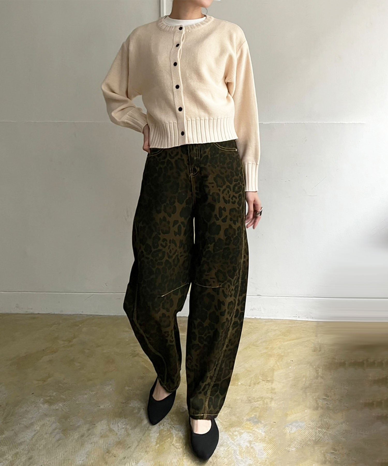 ジュエローブ Jewelobe 天竺裏編みショートカーディガン