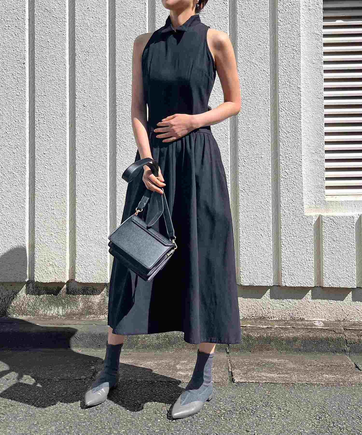 ジュエローブ Jewelobe クロスカシュクールニット&ウィングカラーアメスリワンピースセット