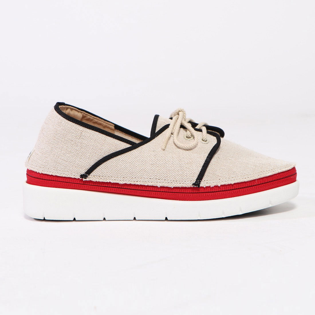 ジョニーアンドジェシー Johnny & Jessy 帆布レースアップ スリッポン