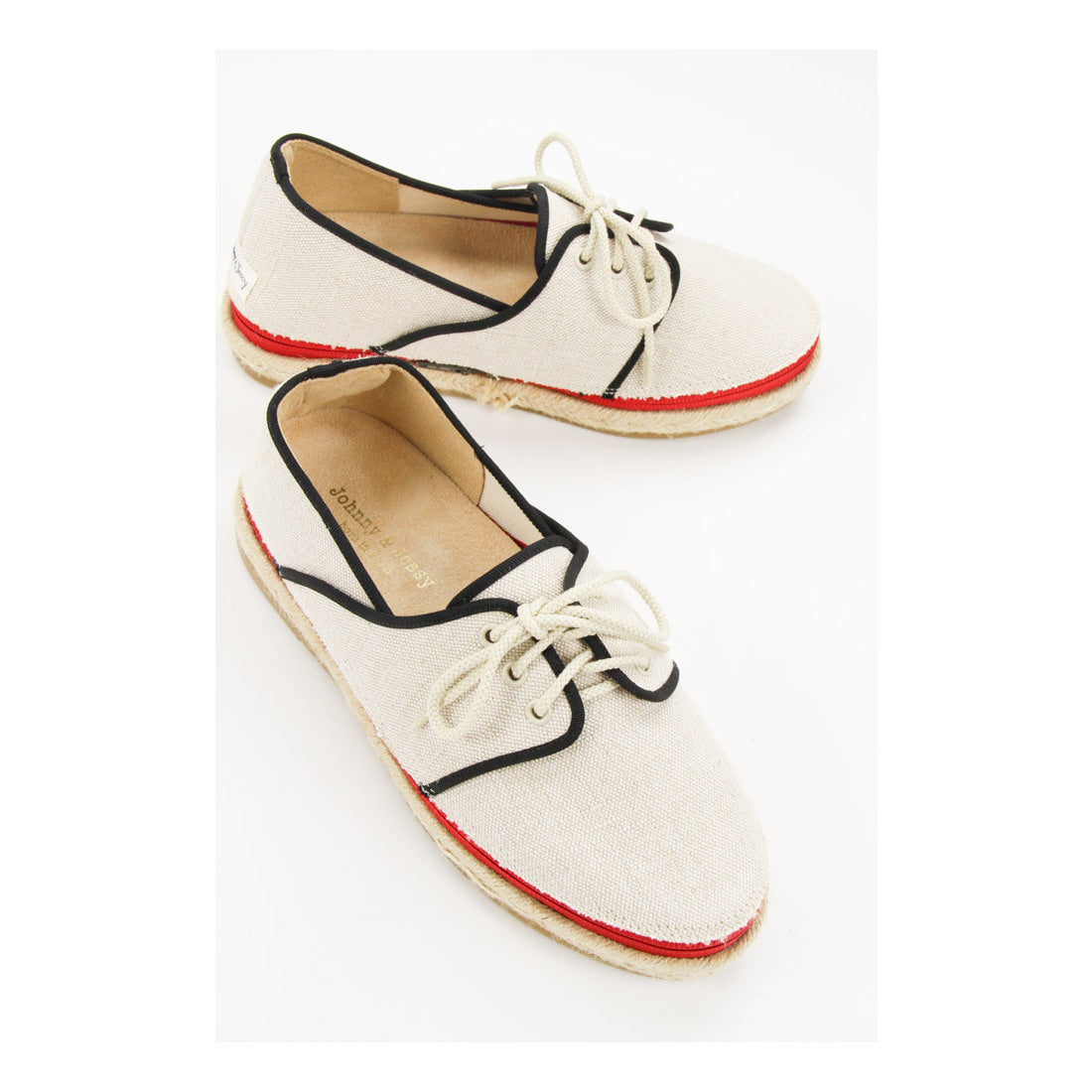 ジョニーアンドジェシー Johnny & Jessy 帆布レースアップ スリッポン