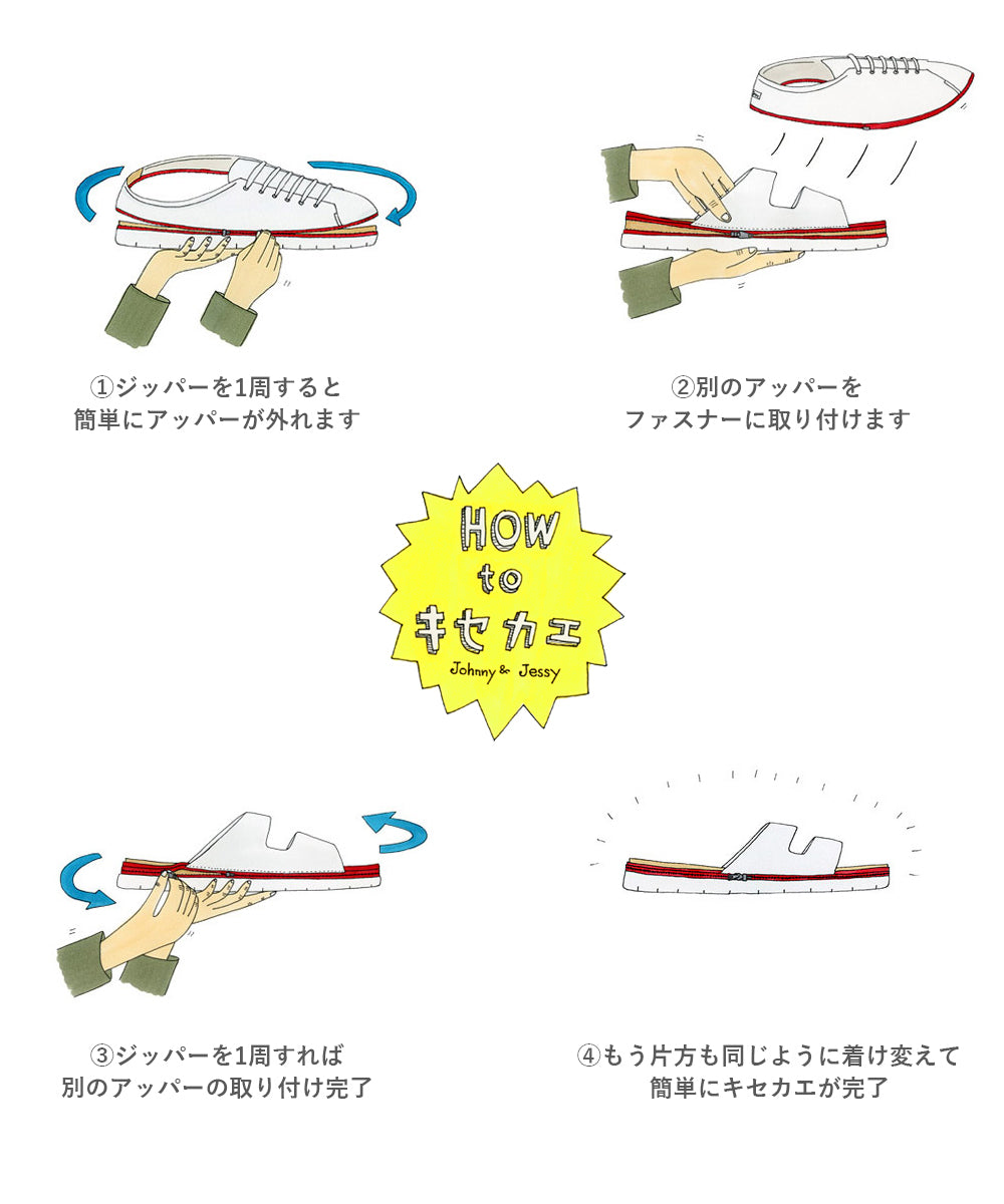 ジョニーアンドジェシー Johnny & Jessy ハラコ ゴムスリッポン