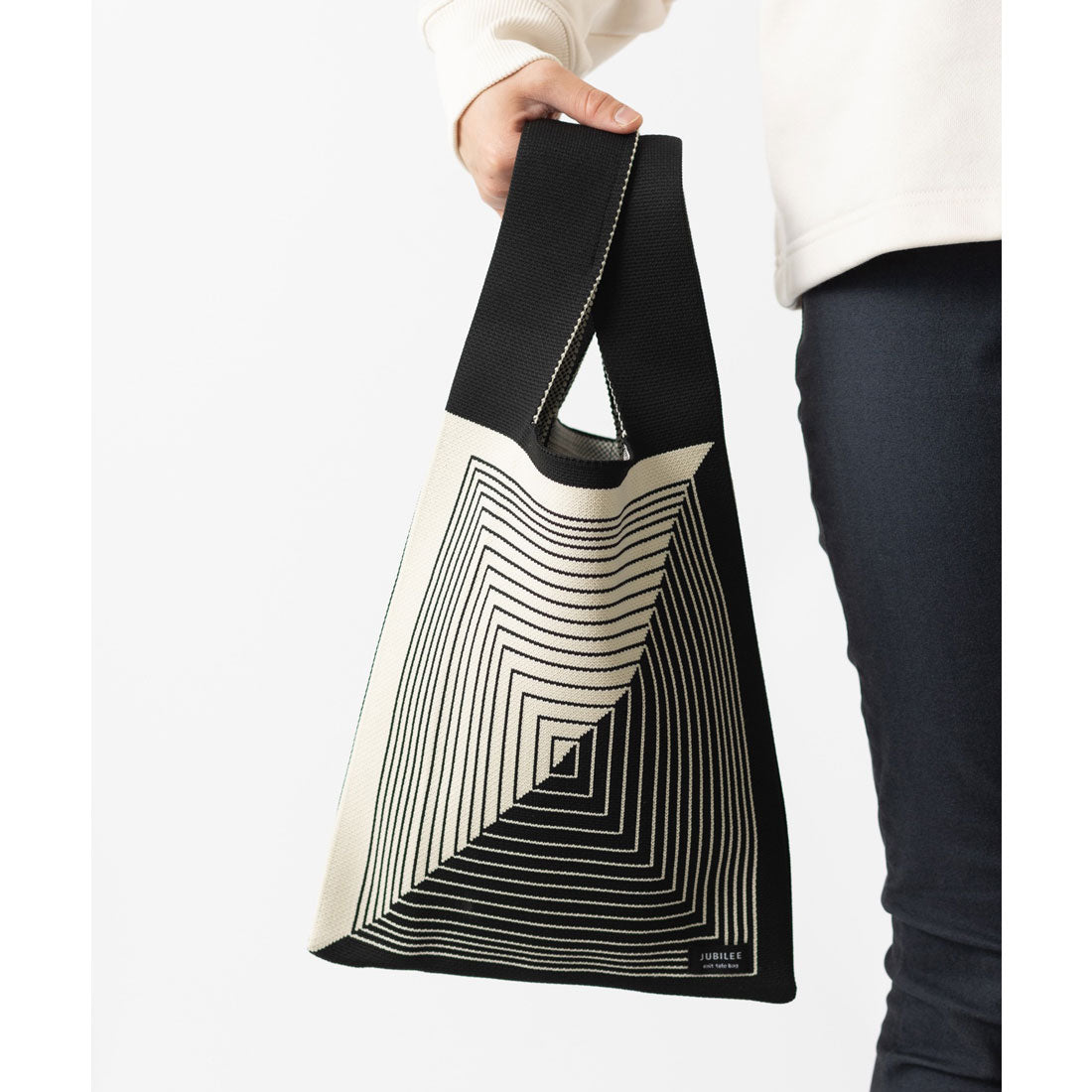 ジュビリー Jubilee ニットトートバッグ 大きめマルシェサイズ 猫や犬デザイン (その他3) その他3