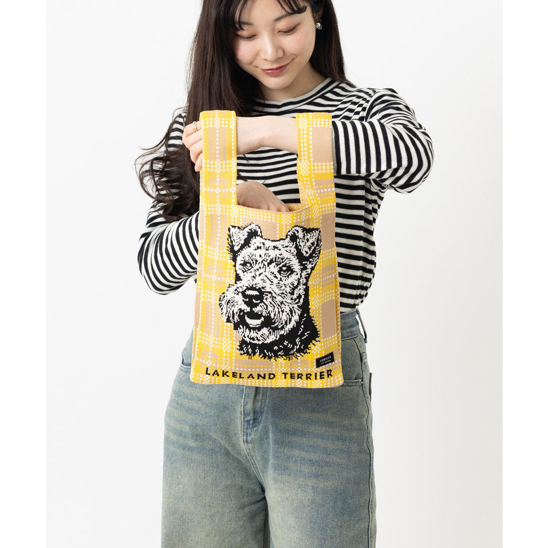 ジュビリー Jubilee ニットトートバッグ 大きめマルシェサイズ 犬種別デザイン お散歩にも (その他10) その他10