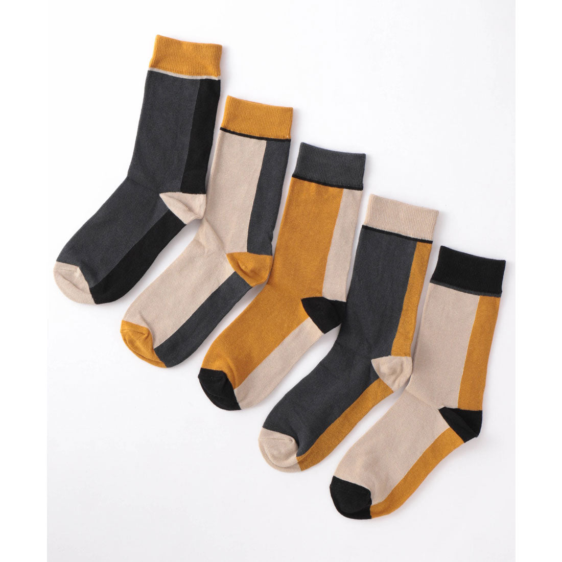 禧年禧年不對稱5件5套中性襪子