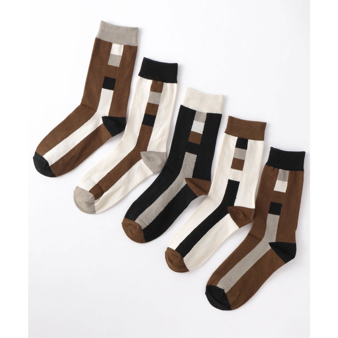 禧年禧年不對稱5件5套中性襪子