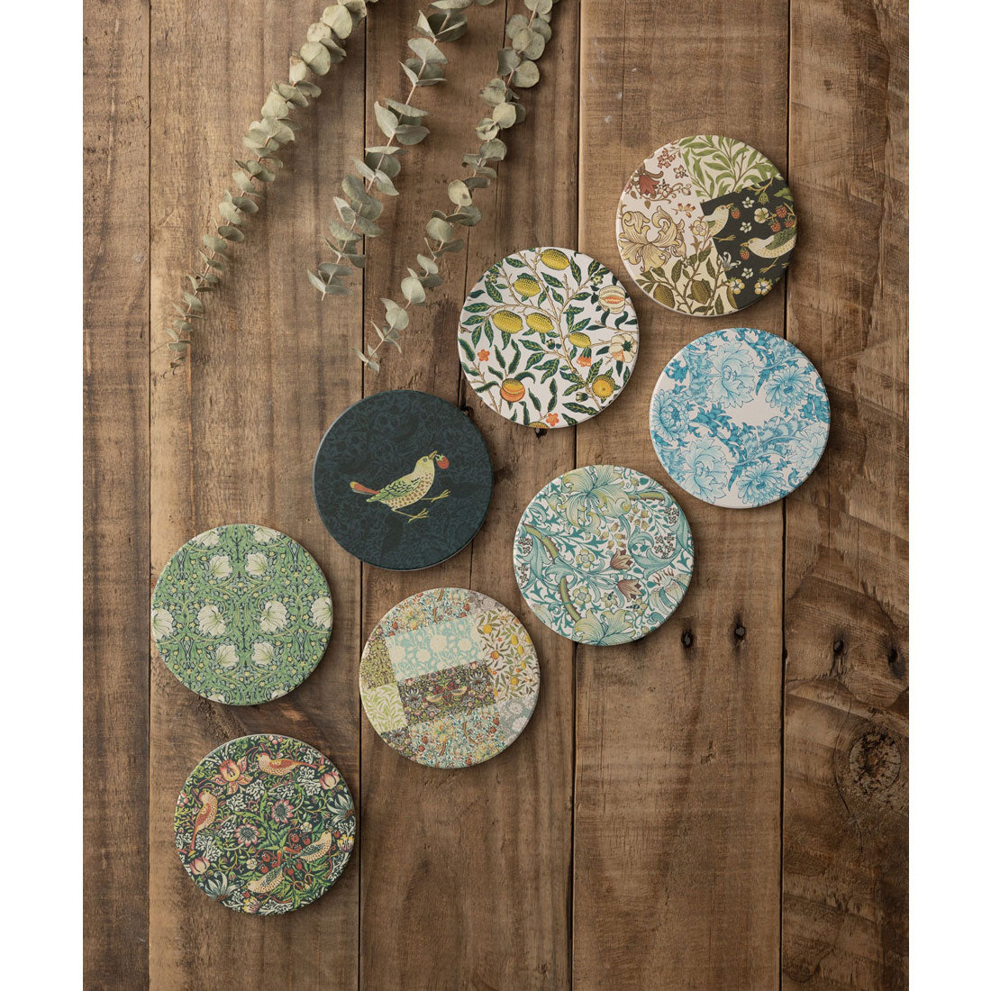 ジュビリー Jubilee 珪藻土コースター ウィリアムモリス柄 専用パッケージ付 (その他8) その他8