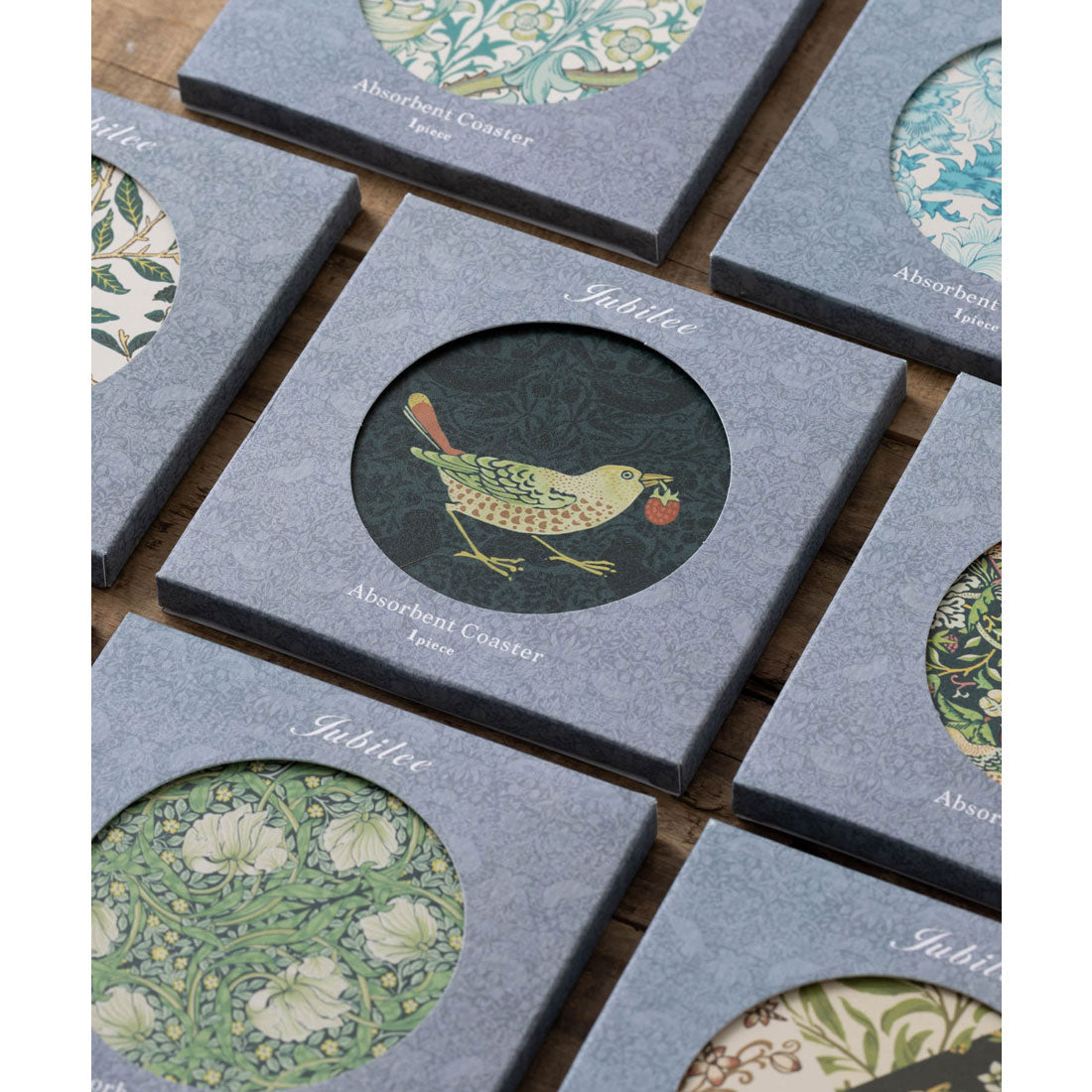 ジュビリー Jubilee 珪藻土コースター ウィリアムモリス柄 専用パッケージ付 (その他8) その他8