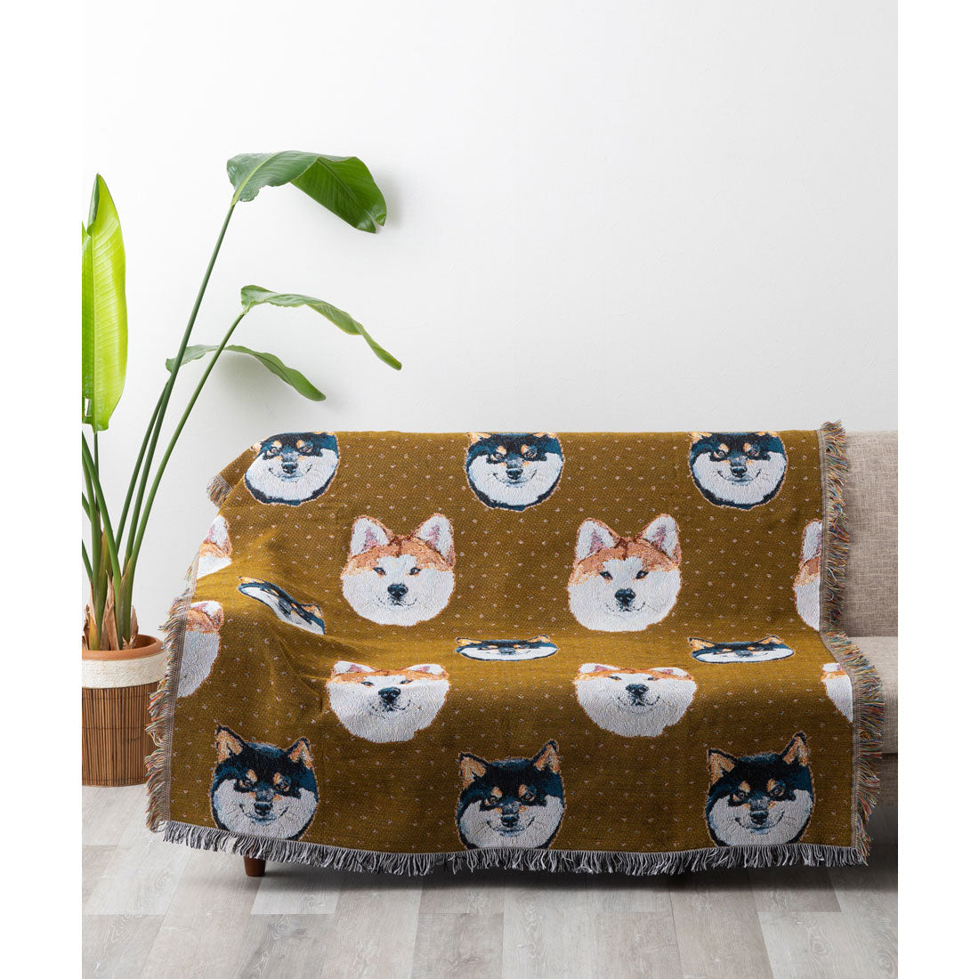 ジュビリー Jubilee 猫 犬デザイン ジャガード織 スローケットラグ アソート 130x160cm (L) L