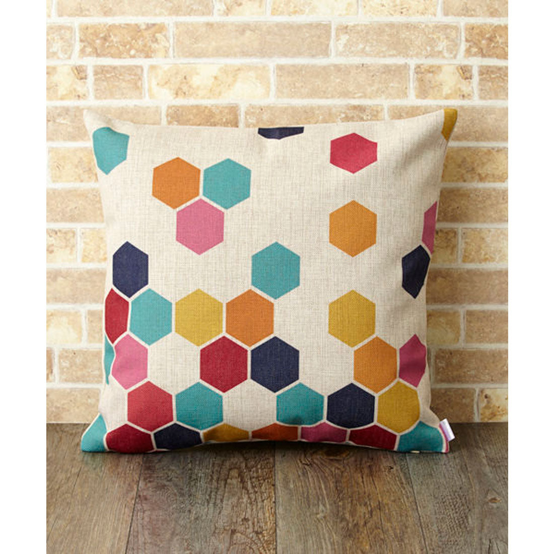 ジュビリー Jubilee カラフル クッションカバー (ホワイト) ホワイト