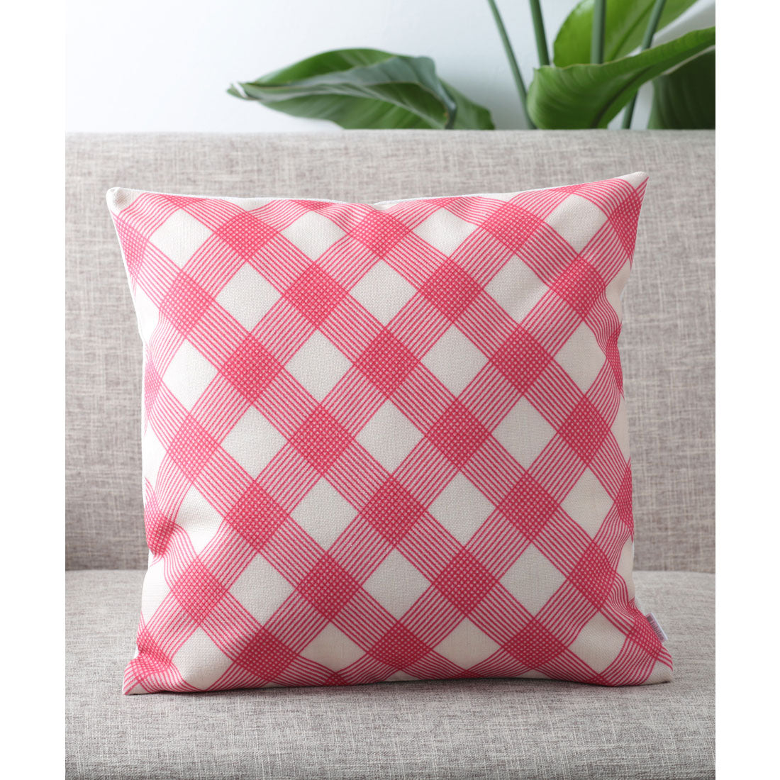ジュビリー Jubilee タータン アフリカ柄 クッションカバー (ピンク) ピンク