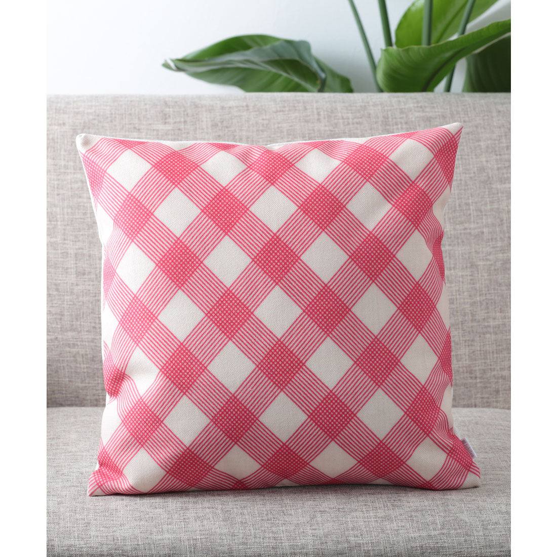 ジュビリー Jubilee タータン アフリカ柄 クッションカバー (ピンク) ピンク