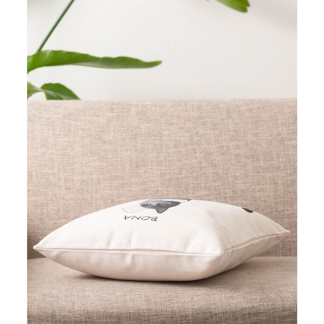 ジュビリー Jubilee × ボナさん クッションカバー (ホワイト系その他) ホワイト系その他