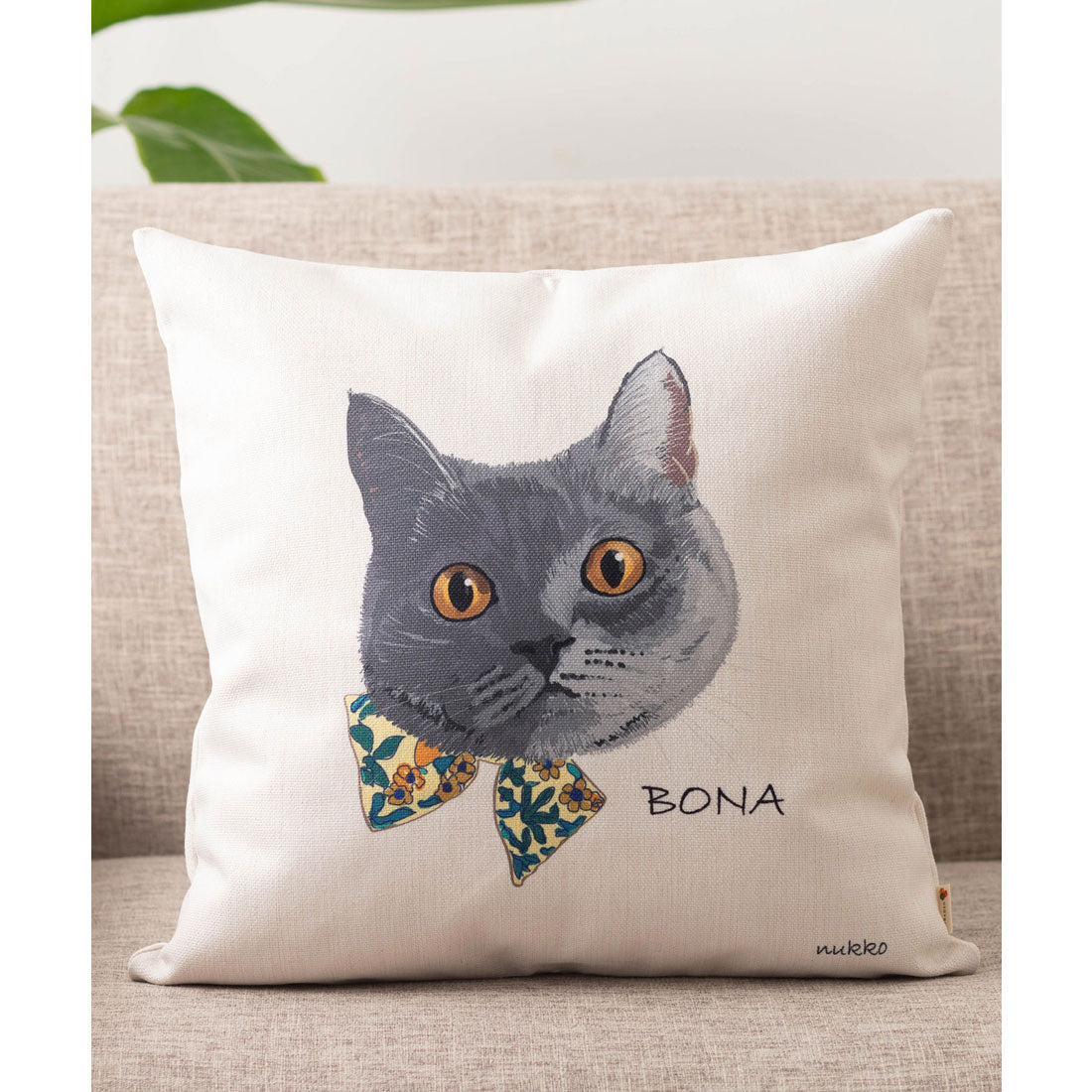 ジュビリー Jubilee × ボナさん クッションカバー (ホワイト系その他2) ホワイト系その他2