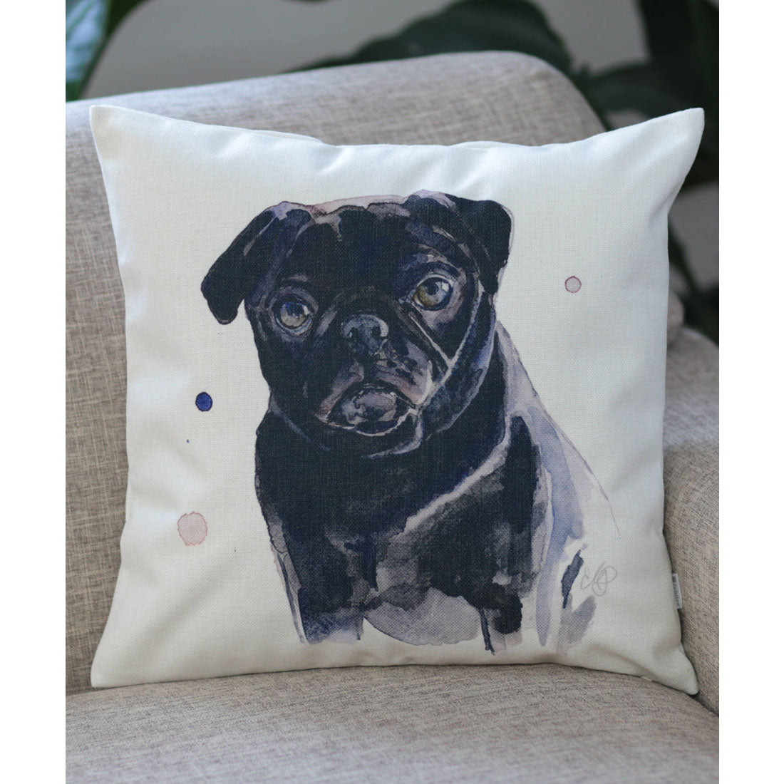 ジュビリー Jubilee クッションカバー 犬 猫 (ブラック系その他5) ブラック系その他5