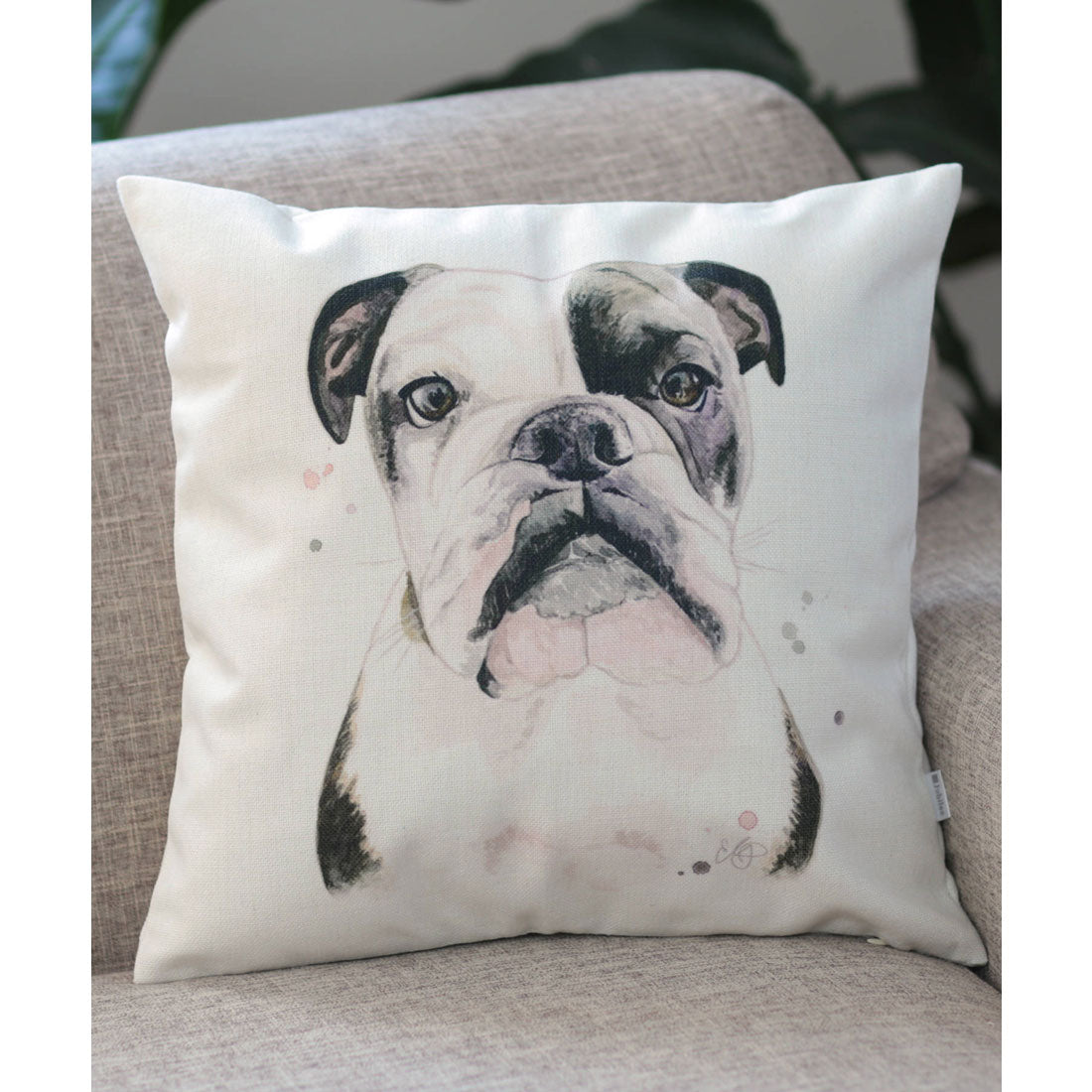 ジュビリー Jubilee クッションカバー 犬 猫 (ホワイト×ブラック) ホワイト×ブラック