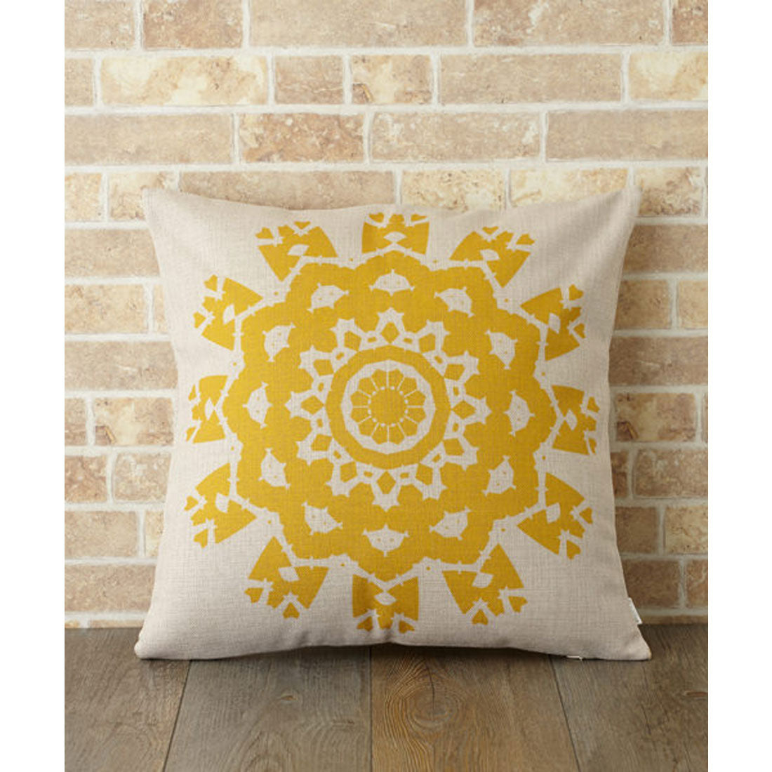 ジュビリー Jubilee 北欧デザイン クッションカバー (ホワイト×イエロー) ホワイト×イエロー