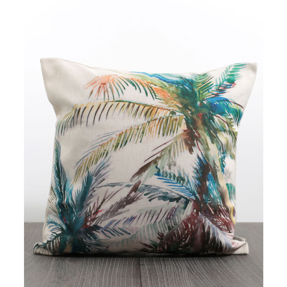 ジュビリー Jubilee 南国風デザイン クッションカバー (ブラウン) ブラウン