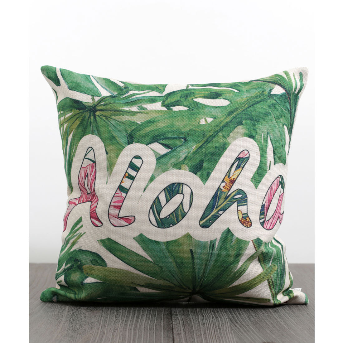 ジュビリー Jubilee 南国風デザイン クッションカバー (グリーン系その他2) グリーン系その他2