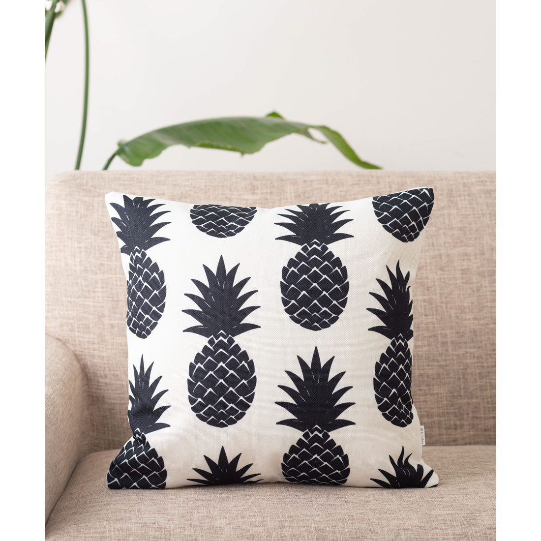 ジュビリー Jubilee 北欧デザイン クッションカバー (ホワイト×ブラック) ホワイト×ブラック