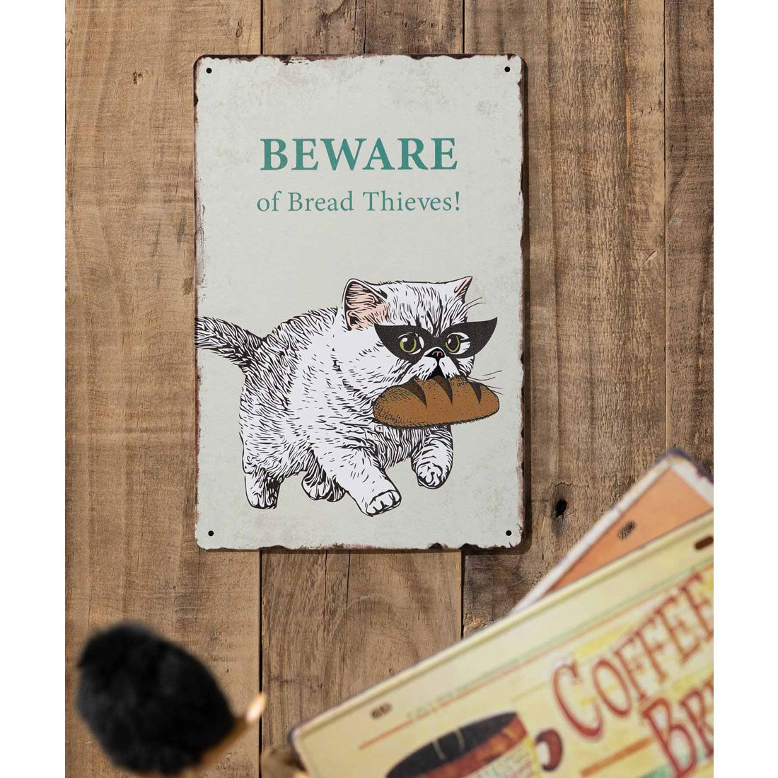 ジュビリー Jubilee 猫デザイン アンティーク調  壁掛け レトロサイン (その他15) その他15