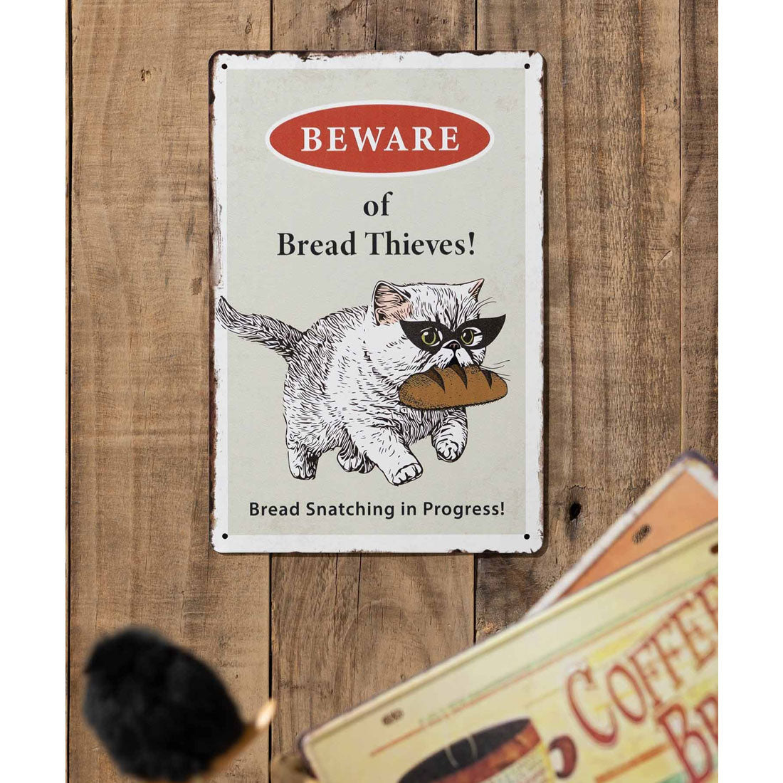 ジュビリー Jubilee 猫デザイン アンティーク調  壁掛け レトロサイン (その他17) その他17