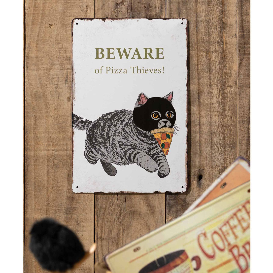 ジュビリー Jubilee 猫デザイン アンティーク調  壁掛け レトロサイン (その他14) その他14