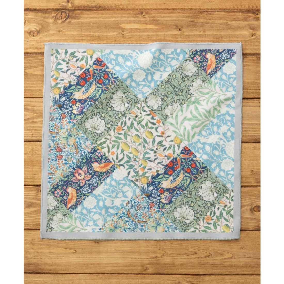 ジュビリー Jubilee ウィリアムモリス柄 らくらく手間なし風呂敷 くっつくタオル 40x40cm (その他3) その他3