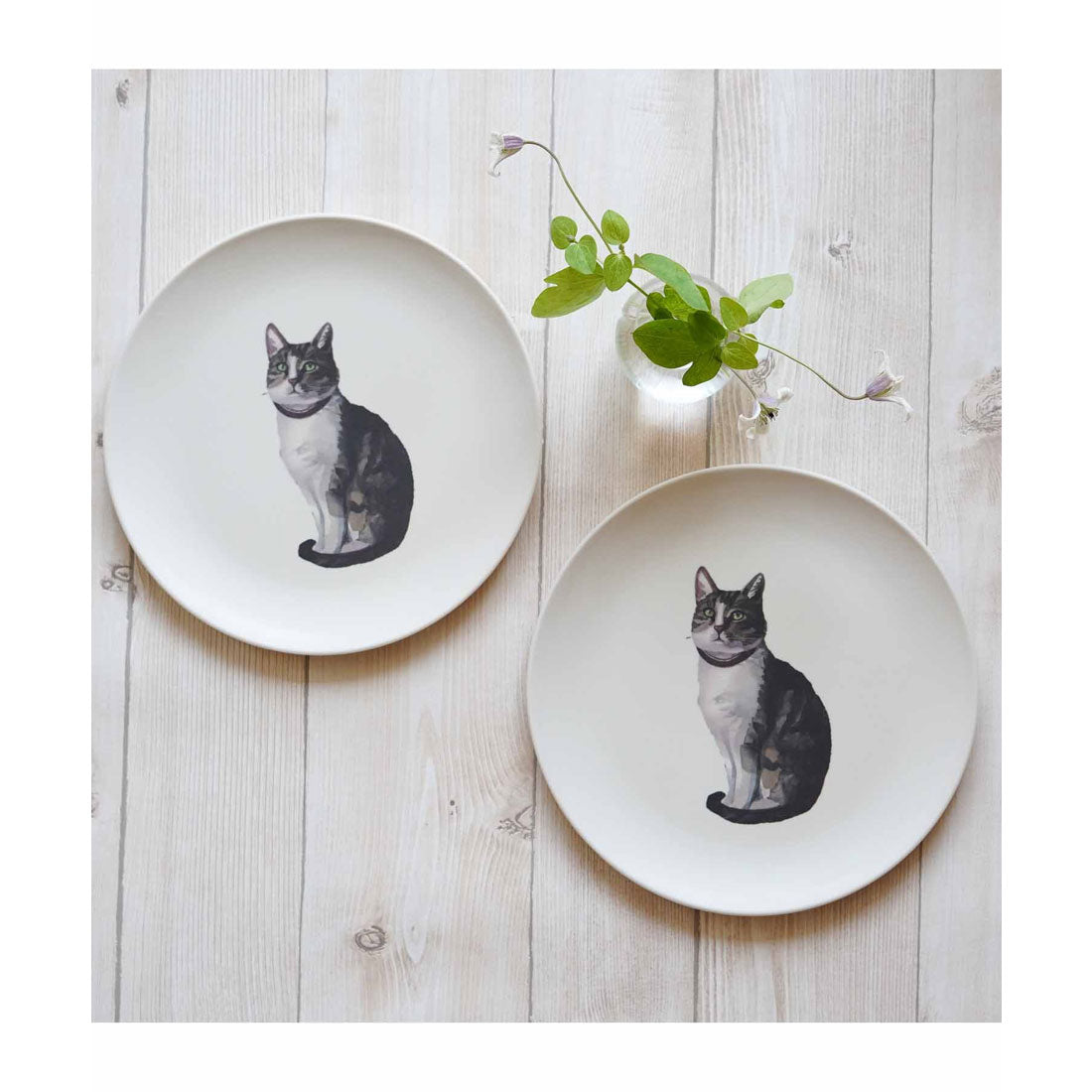 ジュビリー Jubilee 【アウトレット】   軽くて割れない エコバンブー皿 2枚セット【返品不可商品】,ホワイト系その他4