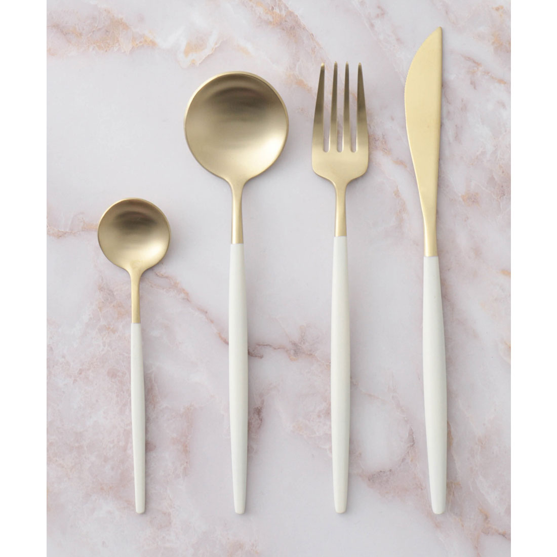 ジュビリー Jubilee 高品質 高級カトラリー 4点セット【返品不可商品】 (ゴールド系その他) ゴールド系その他