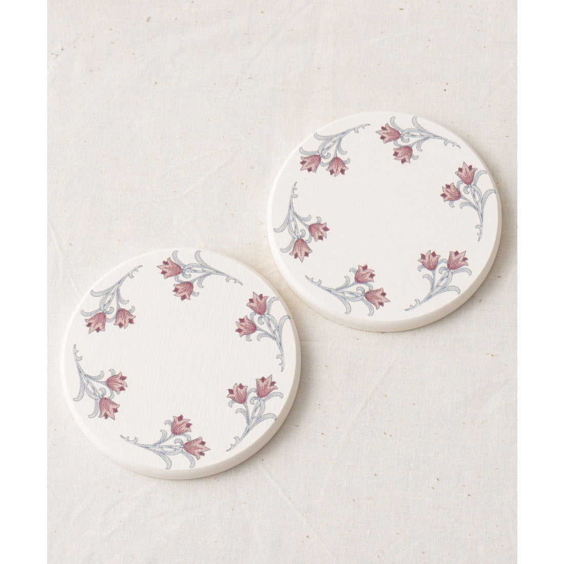 ジュビリー Jubilee 珪藻土コースター 2枚セット,ホワイト