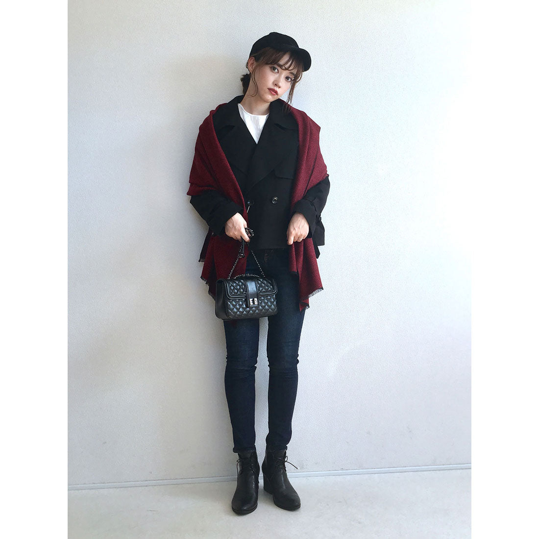 ジュビリー Jubilee ラナウール ヘリンボーン 大判ストール