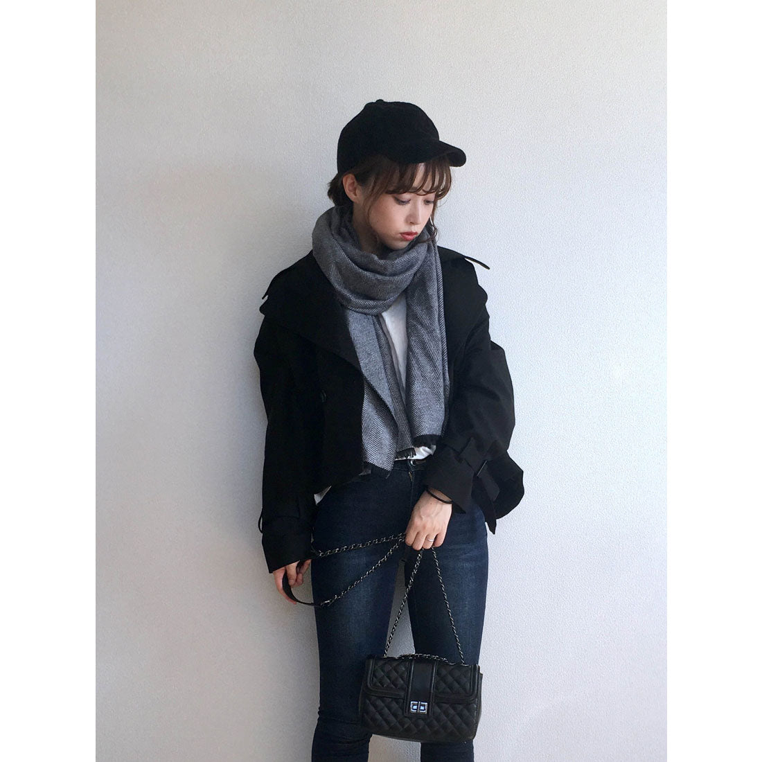 ジュビリー Jubilee ラナウール ヘリンボーン 大判ストール